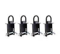 Oreilet 4 Anillos en D para Remolque, 12000 LB, Resistente y extraíble, para remolques utilitarios y Camiones de Plataforma.