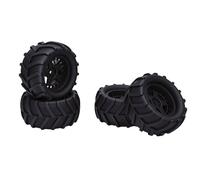 Oreilet 4 Ruedas y Neumáticos RC, Neumáticos de Goma para Buggy Todoterreno y Llantas de Plástico, Diámetro Exterior de 80 Mm, para Coche HBX 2105A, 3101A, 1/14 1/16 RC