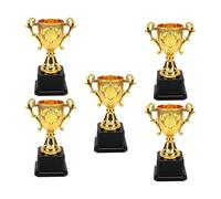 Oreilet 5PCS Copa de Trofeo de Plástico Dorado, Premio de Trofeo Pequeño, Copa de Trofeos de Premio Al Ganador de 6.5 Pulgadas para Niños Fiestas Deportivas Eventos Competiciones