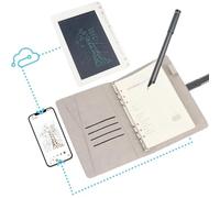 Oreilet Actualizado 3 en 1 Cuaderno Lápiz Inteligente Digital y Conjunto Tablas Escritura, Digitalización Sincronización Tiempo Real Smart Pen para Notas Dibujo Compatible con iOS (Black)