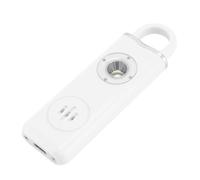 Oreilet Alarma de Seguridad Personal para Mujeres, Llavero de Protección Alarma Segura con Luz Estroboscópica, Sonido Fuerte 130 DB, Sirena Seguridad Autodefensa para Niños Mayores (White)