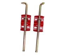 Oreilet Anclaje para Puerta de Granja, Perno de Caña de Anclaje para Puerta de Granja de 18 Pulgadas, Varilla de Caída para de Cerca de Resorte para Ganado, Tope de para de Tubo Redondo, Mecanismo