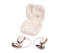 Oreilet Auriculares Abiertos, Auriculares con Gancho para la Oreja, Inalámbricos, para Colocar sobre los Oídos, Ligeros para Ciclismo, Correr, Entrenamiento, Deporte, Fitness, Viajes (Gold)