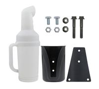 Oreilet Botella de para Carrito de Golf con Soporte, Botella de para Carrito de Golf con Asa, Cubo de Liviano para, Relleno Divot, de y Semillas para EZGO (Boca inversa 1 Juego)