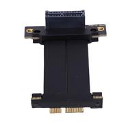 Oreilet Cable Elevador PCIe 4.0 X1, 90 Grados 16GT/s sin Pérdida Cable Extensión Macho a Hembra, Adaptador Extensor Tarjeta Gráfica GPU PCI Express Gen 4 para M.2 WiFi USB (5 cm)