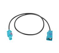 Oreilet Cable Extensión Antena Vehículo Fakra Z Hembra a Hembra, Cable Extensión Antena para Estéreo Coche, Navegación GPS, Radio FM Am, 4G LTE, Telemática, Módulo BT, Altavoz de TV (50cm)
