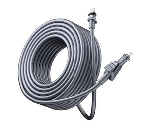 Oreilet Cable Flat de Alto Rendimiento Cable de Repuesto Satelital Cable de Red Plano, Cable de Extensión para Accesorios Flat de Alto Rendimiento (25 m (82