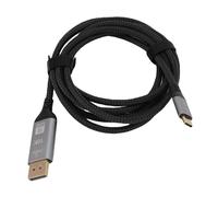 Oreilet Cable USB C a DisplayPort 2.1, 2m 6.6FT 16K@30Hz 8K@120Hz 4K@240Hz 40Gbps Cable de Alta Velocidad Tipo C a Display Port