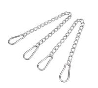 Oreilet Cadena para Silla Colgante de 2 Piezas, Cadenas para Hamaca Resistentes con 4 Mosquetones - Herrajes para Silla de Hamaca de Acero Inoxidable para Saco de Boxeo Oscilante