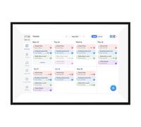 Oreilet Calendario Digital 10 Pulgadas, Pantalla Táctil Electrónica Chore Chart & Planner Plan Comidas, Marco Imagen Digital Calendario Inteligente para Escritorio Pared Familiares