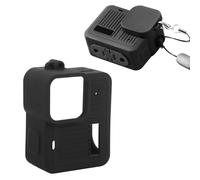 Oreilet Cámara de Acción de la Alojamiento de Protección de Silicona, 4K Camete de Manga de Cámara Deportiva con Cordón, Jaula de Cobertura Completa