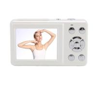 Oreilet Cámara Digital, Cámara Vlog CCD 64MP 4K con Pantalla HD 2.4 Pulgadas para Fotografía, para Estudiantes Adolescencia, Enfoque Automático, Admite una Tarjeta 256 GB (White)