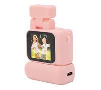 Oreilet Cámara Digital, Cámara Vlog Pantalla 1.44 Pulgadas con Flash para Viajes, Campus, Escuela, Videocámara Puntos y Brotes para Niños, Admite una Tarjeta Memoria asta 128 GB (Roseate)
