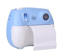 Oreilet Cámara Impresión Instantánea Niños, Cámara Vídeo Digital 1080P 2 Lentes con Bolígrafo Color, 5 Rollos Papel Instantáneo para Niñas, Cumpleaños Navidad 4 5 6 7 8 9 Años (Blue)