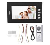 Oreilet Cámara Timbre 2 Cableadas Actualizada con Monitor, Intercomunicador Videos con Pantalla 7 Pulgadas y Visión Nocturna IR y Desbloqueo Remoto, Kits Cámara HD Puerta Video (EU Enchufe 100-240V)