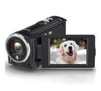 Oreilet Cámara Video Vlog, Videocámara con Zoom Digital 2.7K 50Mp 16X con Pantalla Giratoria 270°, Grabadora Video Portátil, Grabación con Cámara Web para Fotografía, para Niños Y Niñas