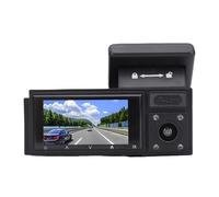 Oreilet Camas Tablero Delantera y Trasera, Cámara Triple Tablero 1080p Trasero Delantero Interior Conducción con 2 HD Pantalla 170 ° Gran Angular, Visión Nocturna, Pantalla Inversa