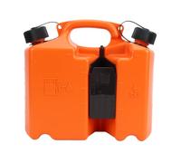 Oreilet Contenedor y Aceite de Cadena de Doble Cámara 5L | Lata Aceite Barra 5L, Contenedor Doble Cámara con Boquilla Doble, para Motosierra con Motor 2 Tiempos 440 445 450