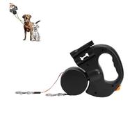 Oreilet Correa Retráctil para Perros, Cinta Telescópica Automática Mejorada para Perros Pequeños y Medianos, Correa Extensible de Doble Cabeza para Caminar, Agarre Ergonómico Cómodo