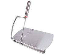 Oreilet Cortador de Queso de Acero Inoxidable, Cortador de Queso para Cortar en Bloque con Escala, Tabla Cortar Multiusos para Mantequilla, Salchichas, Pan Jamón, Cocina (SILVER)