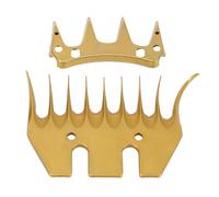 Oreilet Cuchillas de Repuesto para Tijeras de Oveja de 9 Dientes Curvados, Cuchillas de Acero Al Carbono para Esquilar Cabras, Cortador Eléctrico, Peine de Lana, Cortadoras Ovejas