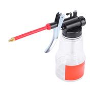 Oreilet Engrasador de Bomba de Lata de Aceite, Engrasador de Bomba Transparente Manual de Lata de Aceite de Alta Presión de 250 Ml con Boquilla de Manguera Larga