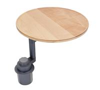 Oreilet Expansor Sostenedor la Taza Coche, 360 ° Giratorio Bandeja Mesa Madera el Escritorio Coche para la Comida, Esencial Viaje, Ordenador Portátil, Viajes por Carretera Conductor (Color Claro)