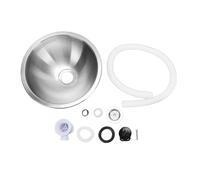 Oreilet Fregadero Preparación Barra Redondo 11.6 Pulgadas Fregadero Cocina Acero Inoxidable un Solo Recipiente bajo Encimera Fregaderos Lavabo Vehículos Recreativos Debajo Mostrador