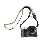 Oreilet Funda X-M5, Funda de Cuero PU Antiarañazos Media Cámara Case con Correa para el Hombro, Cover Protectora Profesional a Prueba de Golpes para XM5 (Black)