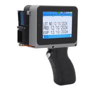 Oreilet Impresora Inyección Tinta Portátil, Pistola Impresora Inyección Tinta con Pantalla Táctil 4.3 Pulgadas HD sin Cartucho para Logotipo Código Texto QRCODE Coder Fecha Lotes