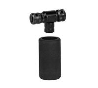 Oreilet Inflador de Neumáticos de Bicicleta de CO2 para Válvula Francesa, Bomba Bicicleta CO2 Portátil, Boquilla Inflado Rápido con Funda Aislada, Salida de Gas Ajustable (Black)