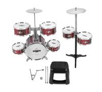 Oreilet Juego Batería para Niños 1 a 3 Años, Kit Educativo de Batería de Jazz para Niños, Instrumento Musical de Juguete para Edades de 1 a 3, a 5, 5 a 7 Años, y Niñas