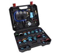 Oreilet Kit de Probador Presión Radiador, Probador Presión Refrigerante Universal y Kit de Recarga de Vacío Universal para el de Enfriamiento Detección Fugas Tanque Agua Automotriz