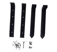 Oreilet Kit de Reparación Postes Cerca 2 Piezas, Anclaje Estaca Acero Inoxidable Fijar Inclinados o Rotos, Reparación Postes Cerca, Estacas Inclinadas para 4x4 6x6 Pulgadas