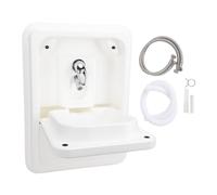 Oreilet Lavabo Plegable para RV, 17,72 X 23,83 X 4,72-13,87 Pulgadas, a Prueba Arañazos, a Prueba de óxido, Resistente Al Calor con Salida de Drenaje Circular para RV, Cocina, Baño