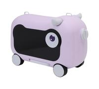 Oreilet Maleta para Niños, Maleta de Viaje Duradera y de Gran Capacidad con 4 Ruedas Giratorias, Asientos y Correa de Seguridad, Equipaje para Montar en una Aerolínea para Niños (Purple)