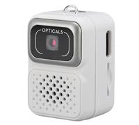 Oreilet Mini Cámara Llavero, Pequeñas Cámaras Digitales Pequeñas Portátiles Keychain 1080p Full HD Retro, con 3 Filtros, Transferencia OTG, Expansión Memoria 128 GB (White)
