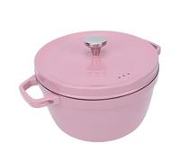 Oreilet Olla de Horno Holandés Hierro Fundido Esmaltado con Tapa Utensilios Cocina Antiadherentes Resistentes Cacerola Horno Holandés Chef Esmaltada para Hornear Pan Estofar Guisos