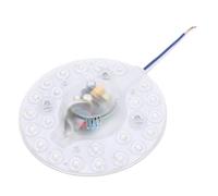 Oreilet Panel de Reemplazo Luz del Ventilador de Techo LED 4.9 Pulgadas, Panel de Luz Ventilador Techo Redondo Magnético con 3 Colores, Kit de Plúsa Modificación Modificación Motor