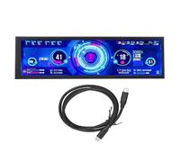 Oreilet Pantalla IPS, Monitor Pantalla Táctil 8,8 Pulgadas 480X1920, 170° CPU Gpu Temperatura Uso Velocidad Internet Visualización Tiempo, Pantalla Secundaria Computadora Portátil para PC