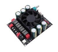 Oreilet Placa Amplificadora TPA3255, Amplificador Potencia Digital Salida Alta Potencia 600 W + 600W con Ventilador Controlado por Temperatura y Mecanismos Protección, (ZK-6002)