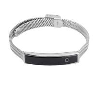Oreilet Pulsera Inteligente, Rastreador Ejercicios Actividad a Prueba Agua con Obturador Remoto Teléfono BT, Aplicación, Contador Pasos, Costo Calorías y Múltiples Modos Deportivos (Silver)