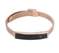 Oreilet Pulsera Inteligente, Rastreador Ejercicios Actividad a Prueba Agua con Obturador Remoto Teléfono BT, Aplicación, Contador Pasos, Costo Calorías y Múltiples Modos Deportivos (Gold)