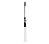Oreilet Raquetas de Bádminton Power Trainer, Raqueta de Bádminton Ajustable, Poste de Entrenamiento con Sentido de Golpe de Sonido, Herramienta de Práctica Portátil para Entrenamiento, Fitness (WHITE)