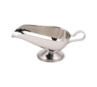 Oreilet Salsera de Acero Inoxidable, Salsa para Salsa con Asa, Plato para Servir para Aderezos para Ensaladas, Fiestas de Carne, Comedores, Restaurantes, Condimentos (8 onzas)