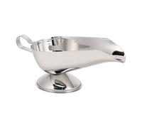 Oreilet Salsera, Salsera de Acero Inoxidable con Asa, Plato para Servir Salsa para Aderezos para Ensaladas, Fiestas de Carne, Comedores, Restaurantes, Condimentos (10 onzas)