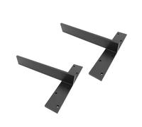 Oreilet Soporte de Estante en T Colgar Gratis Banco Ducha Flotante | Soporte de Montaje en Pared Oculto Alta Resistencia Soportes Soporte Encimera Granito para 3/8 Pulgadas Grosor, 12x2 Pulgadas