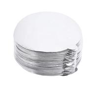 Oreilet Tapa de Aluminio 200 Piezas, Tapa Aluminio de 60 Mm Focas Aluminio, Sellado de Aluminio Capas de café Capsule Cover Pegatina para Recarga café Rellable Recargable