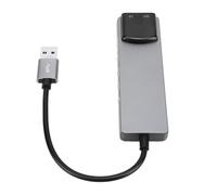 Oreilet Tarjeta de Sonido Envolvente USB 7.1, Sonido Digital SPDIF, Cuerpo de Aluminio, Música de Alta Resolución para PC Portátil Plateada