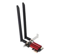 Oreilet Tarjeta PCIe WiFi 6e para PC de Escritorio, Tri Band 2.4GHz 5GHz 6GHz Adaptador Inalámbrico con BT 5.2, 4200Mbps, WPA3, 802.11ax, Baja Latencia, Mu Mimo, Ofdma